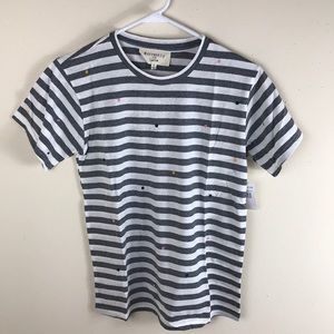 NWT Currently in love striped top